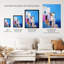 Wall Art Print Italian Daydream Abstract Oil Painting Blue Summer Holiday Destination Poster