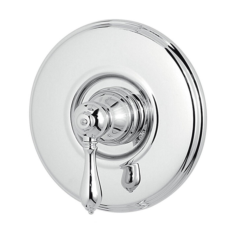 Garniture de robinet de douche et baignoire à poignée simple seulement Marielle, Chrome poli