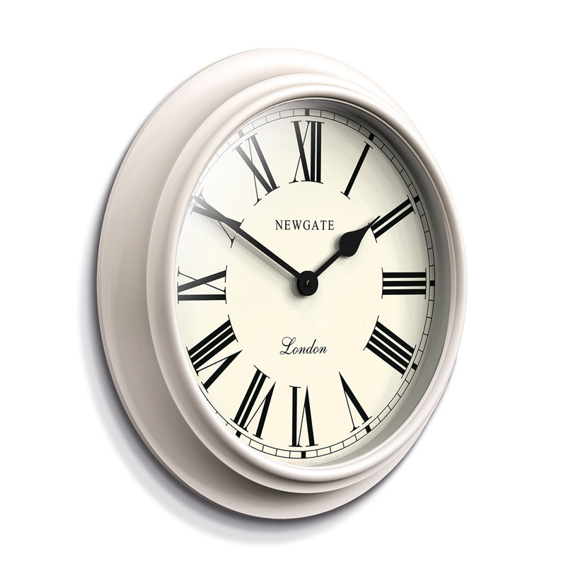 Wall Clock, Pale Grey