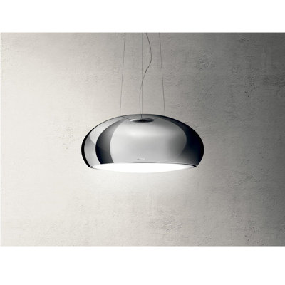 Elica 31 1/2” Stainless Steel 400 CFM Recirculating Only Island Range Hood with Mesh Filter