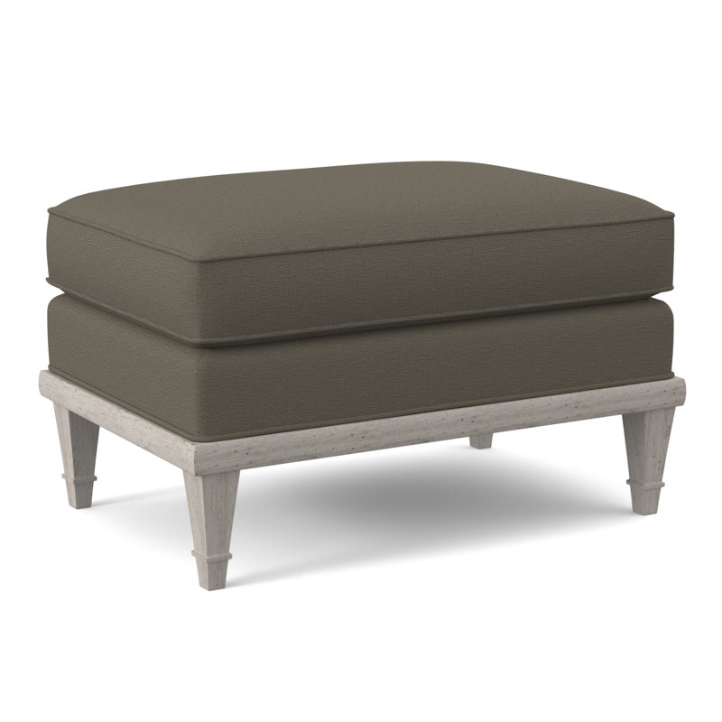 Dublin Ottoman, Elise Linen, Bisque