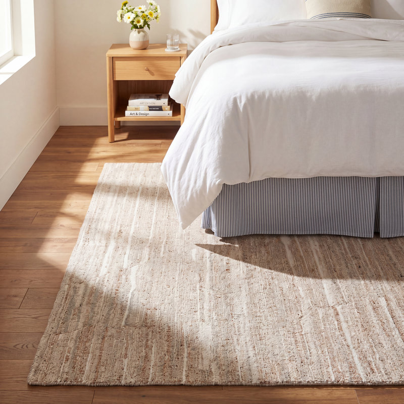 Mellina Rectangle Conor Wool Area Rug, Rectangle 3'6" x 5'6"
