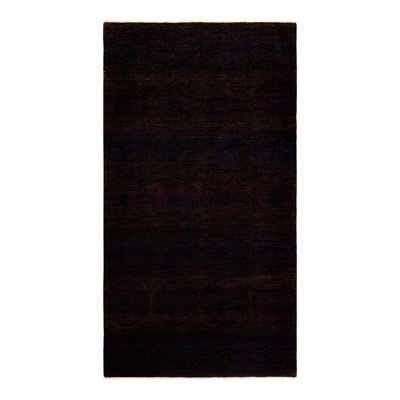 One-of-a-Kind 6' 1" X 11' 5" New Age Wool Area Rug Brown