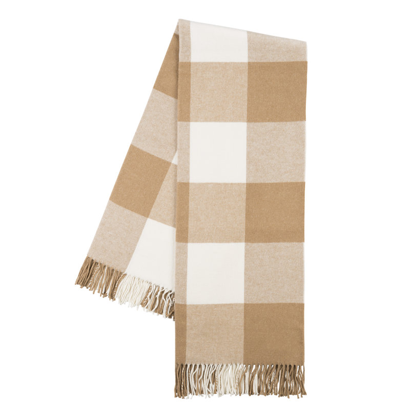 Buffalo Check Throw, Caramel