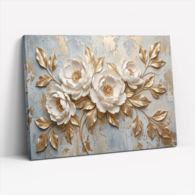 «Gallery Wrap», art mural sur toile pour le salon, la chambre à coucher, le bureau ou le vestibule - décoration murale décorative avec art floral