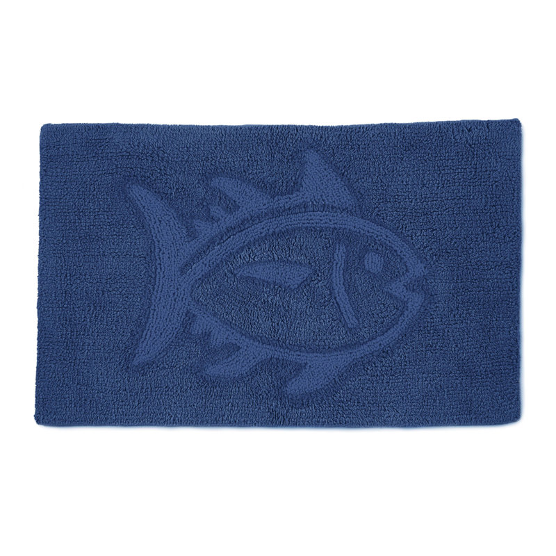 Skipjack Bath Rug, Cobalt Blue, 17"W x 24"L