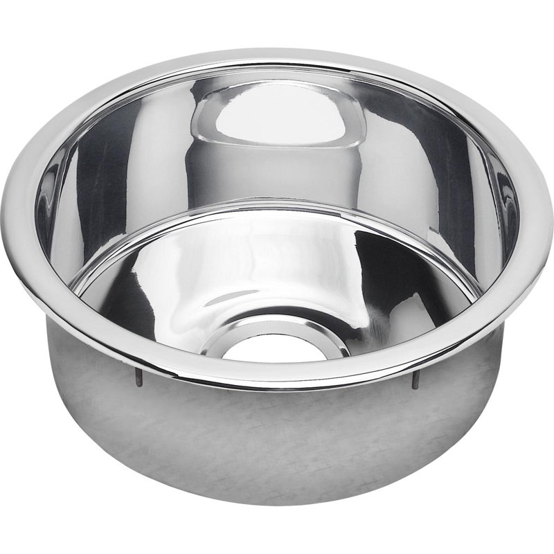Elkay Stainless Steel 16" L x 16" W Dual Mount Kitchen Sink, Satin Copper