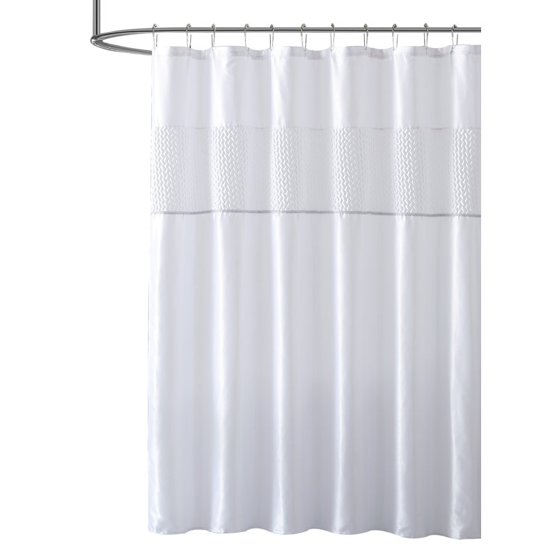 Lacie-Mia 13 Piece Polyester Shower Curtain Set