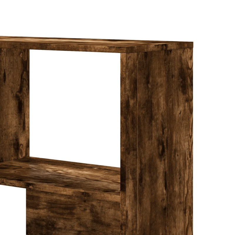 Azamat 140cm H x 85cm W Bookcase, Smoked Oak