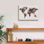 «World Map Flowers» par Design Fabrikken, estampe numérique sur toile-329389072