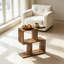 Table d'appoint moderne à 3 niveaux en forme de S