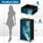 4 Drawer Dresser for Bedroom, Narrow Chest of Drawers, Wooden Top and Study Iron Frame 18"x37.5"-(WxH)
