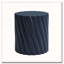 Modern Navy Blue Outdoor Table with Fluted Design