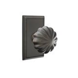 Privacy Melon Knob with Rectangular Rose