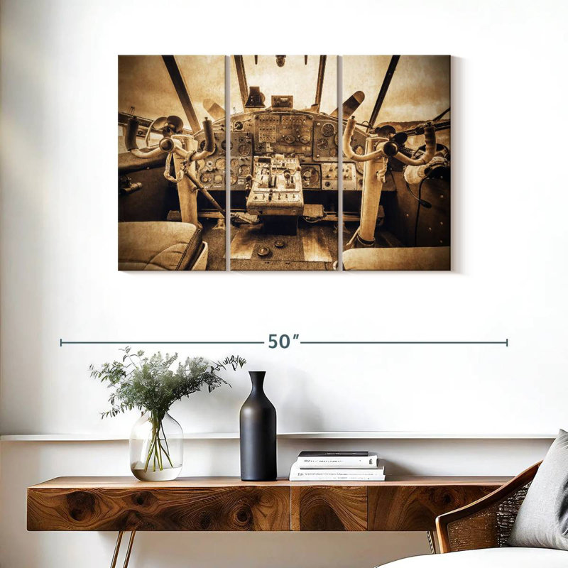 Mehar Grunge Aviation, 24" H x 38" W
