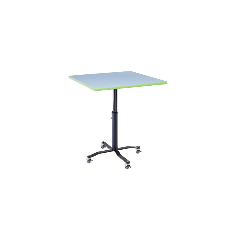 Table basse mobile E-Z Tilt, H 42 po x L 36 po x l 36 po, Blanc