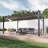 Florence  Aluminum Pergola in Gray Powder-Coated Finish with Adjustable Canopy-39493080-39493270
