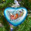 Holiday 3.5'' Handmade Glass Holiday Shaped Ornament