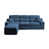 Chenille bleu foncé sélectionné