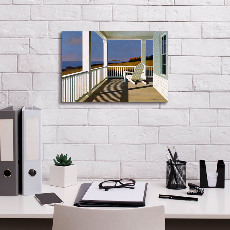 «Porch 2» par Zhen-Huan Lu, art mural sur toile, H 12 po x l 18 po x P 0,75 po