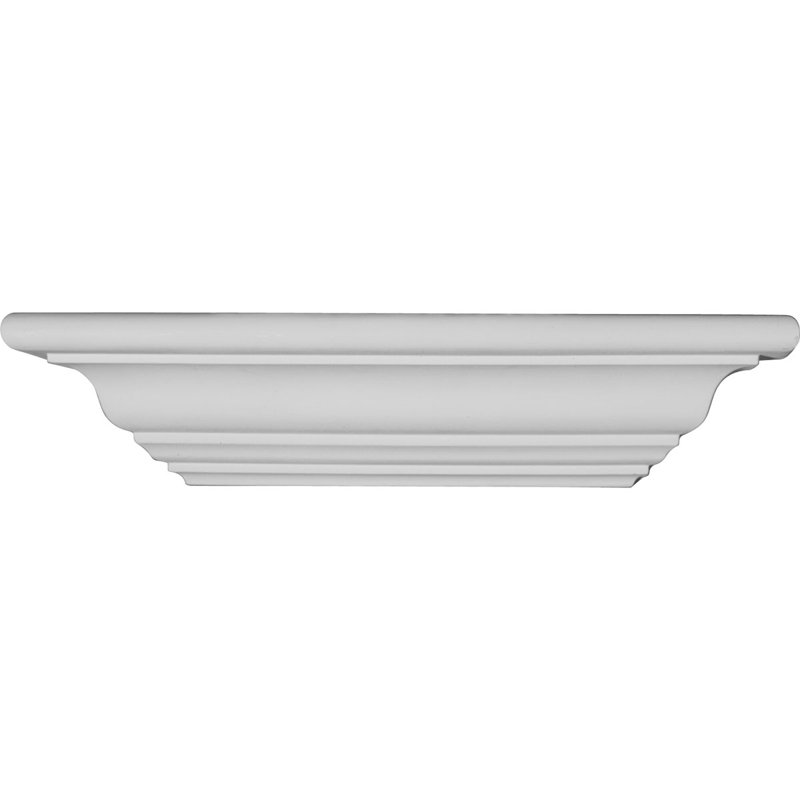 Classic U-Shaped Marbleizing Floating Shelf, 2.63" H x 12" W x 3.13" D