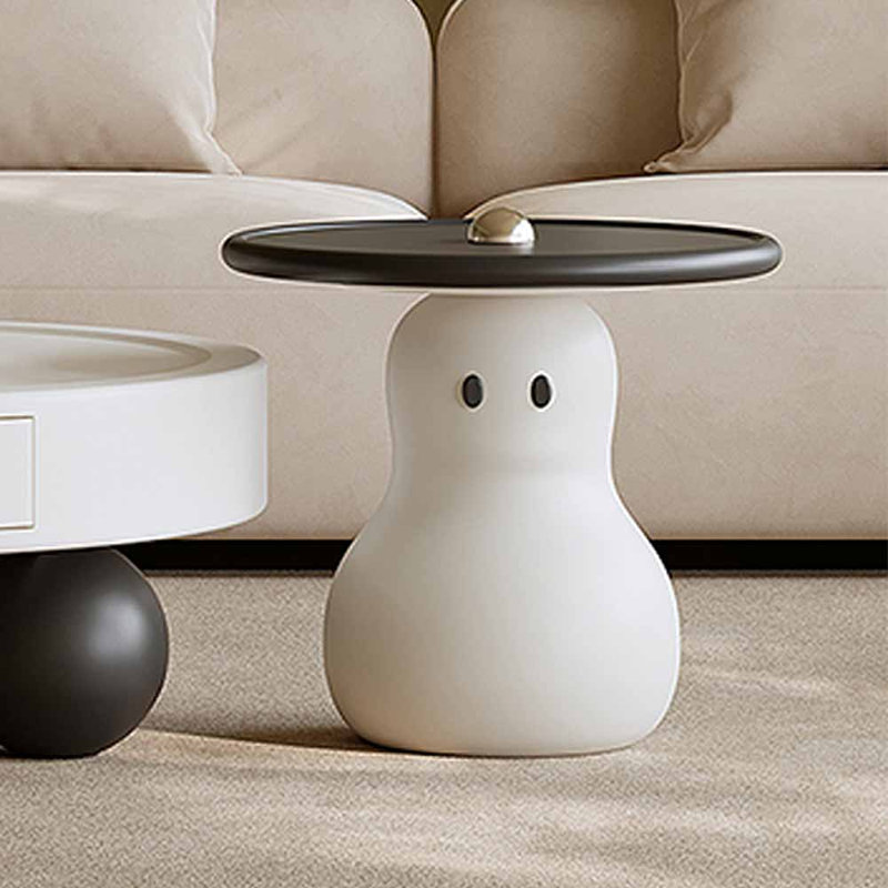 Table à thé ronde de style crème