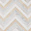 Bowery 8x8 Chevron Polished Marble Mosaic Tile