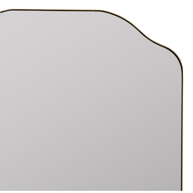 Eaton Metal Flat Mirror, Gold
