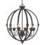 6 - Light Candle Style Globe Chandelier-1718875172