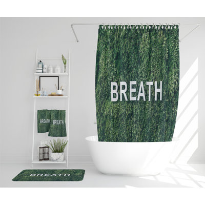 Nevon Polyester Shower Curtain Set