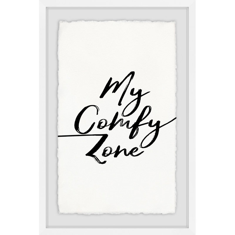 My Comfy Zone - Single Picture Frame Print, 30 cm H x 20 cm W x 4 cm D