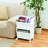 Like-it Plastic Container Storage Box Set with Lids White for Closet Pantry Set of 8