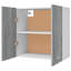 Black Hanging Glass Cabinet 60X31x60 Cm-1533874588