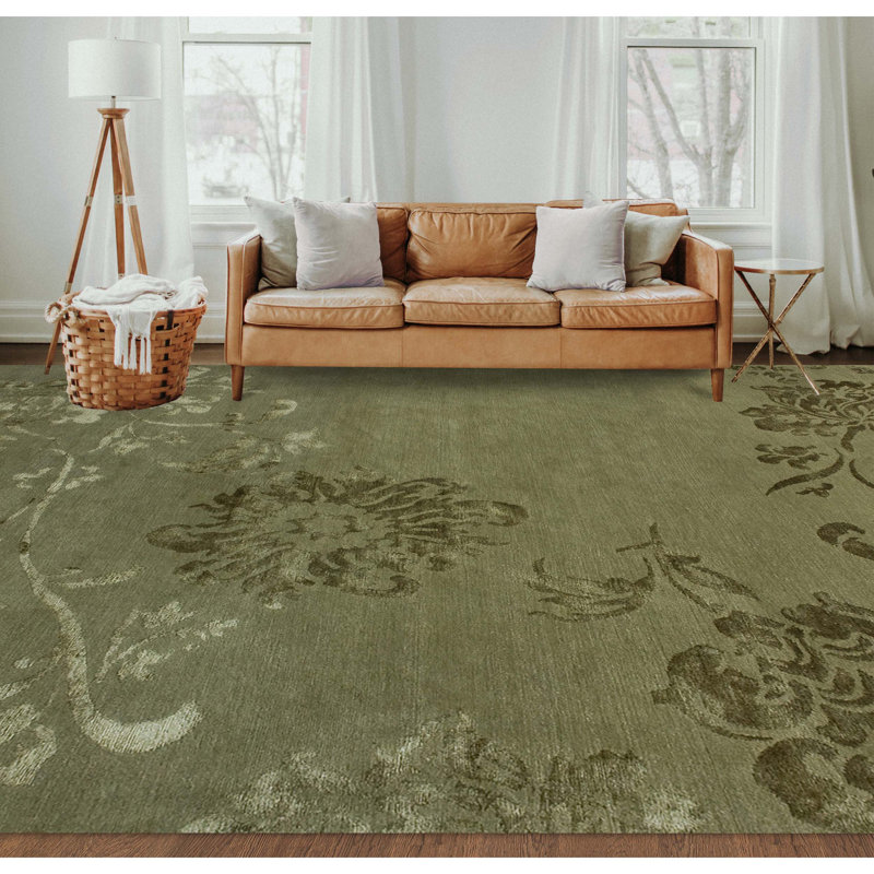 Floral Area Rug, Rectangle 9' x 12'