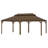 22 Ft. W x 14 Ft. D Carport Galvanized Steel Portable Garage Storage Shed Canopy