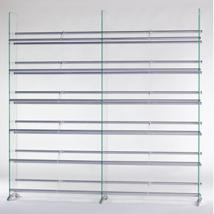 Glass DVD/CD Rack for Storage 792 CDs 552 DVDs