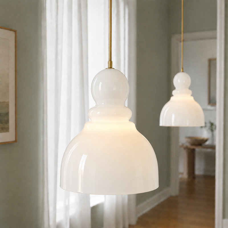 Atchison 1-Light Gold Kitchen Island Pendant