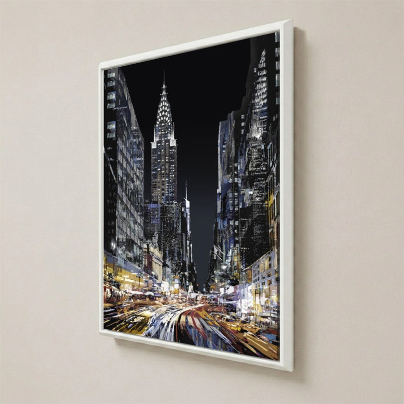 City Surge - Rush par Paul Duncan - impression sur toile, 44" H x 34" W, White