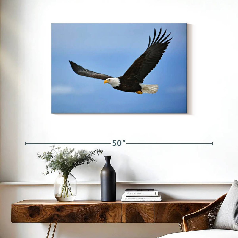 Brampt Gliding Bald Eagle, 24" H x 36" W