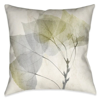 Smoky XRay Leaves Indoor Decorative Pillow