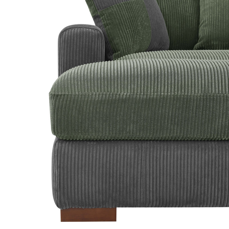 Canapé modulaire Coastal Luxe, Vert / Gris