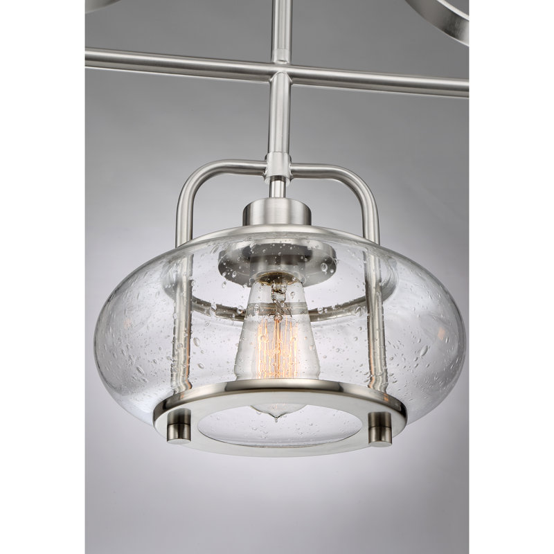 Spofford 3-Light Linear Kitchen Island Pendant, Brushed Nickel