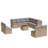  Garden Sofa Set Beige, Light Grey