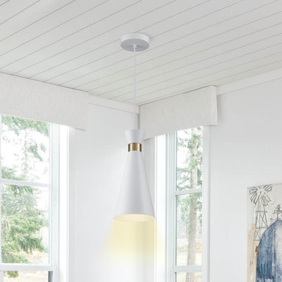 Luminaire suspendu conique 1 lumière Persei