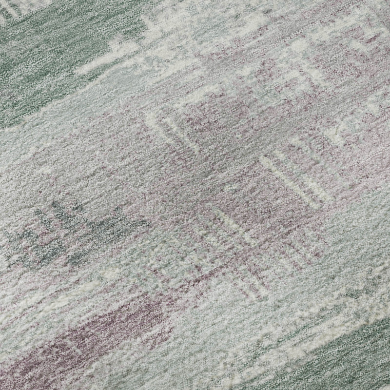 Premium Machine Washable Slesnick AMF1665 Stripes Rug, Rectangle 2'6" x 3'10"