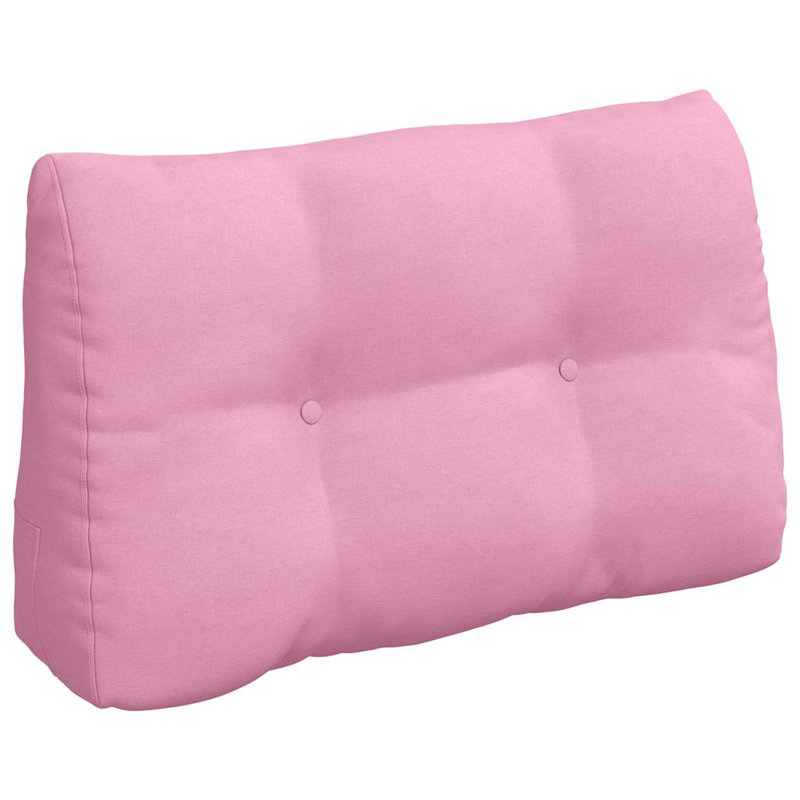  Back Pillow Brown 80 X 24 X 50 Cm Fabric, Pink, Rectangle 50cmH x 80cmW