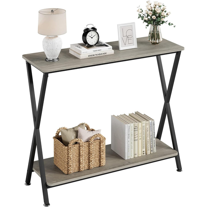 Console Table, 81cm H x 80cm W x 30cm D, Black