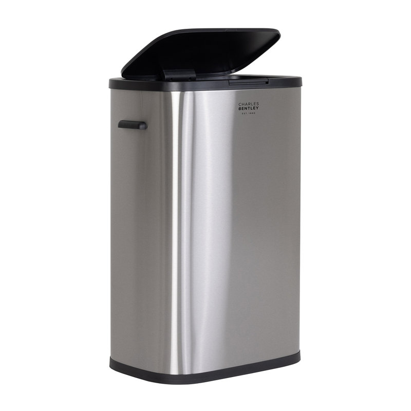 Santoshi Galvanized Steel Touch Top Kitchen Trash Can - 14.53L