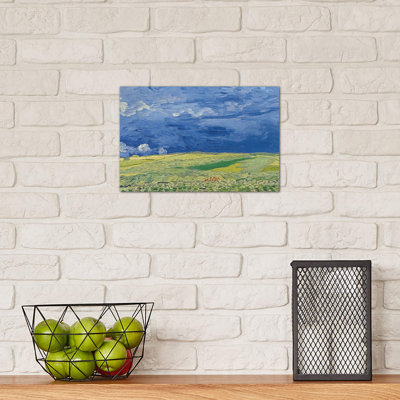 Wheatfields under Thunderclouds, 1890 by Vincent Van Gogh - 1 Piece Wrapped Canvas Painting