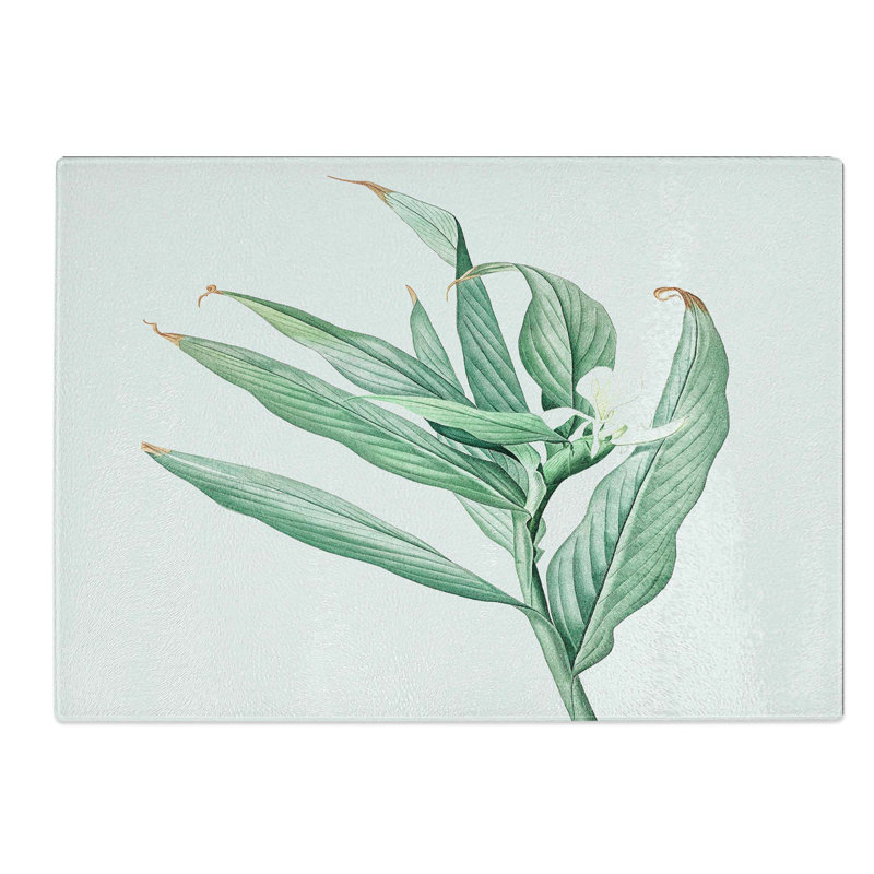 Tempered Glass White Garland Lily Flower by Pierre-Joseph Redoute Chopping Board, 39 cm W x 28.5 cm L